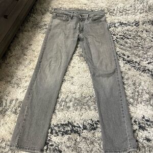 Levi's Men's Light Gray Straight Jeans